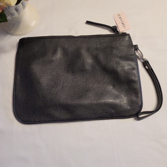 Forever21 Studded Clutch/Wristlet - Black - Picture 3 of 8